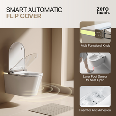 Full Auto, Tankless Wall mount Smart Toilet