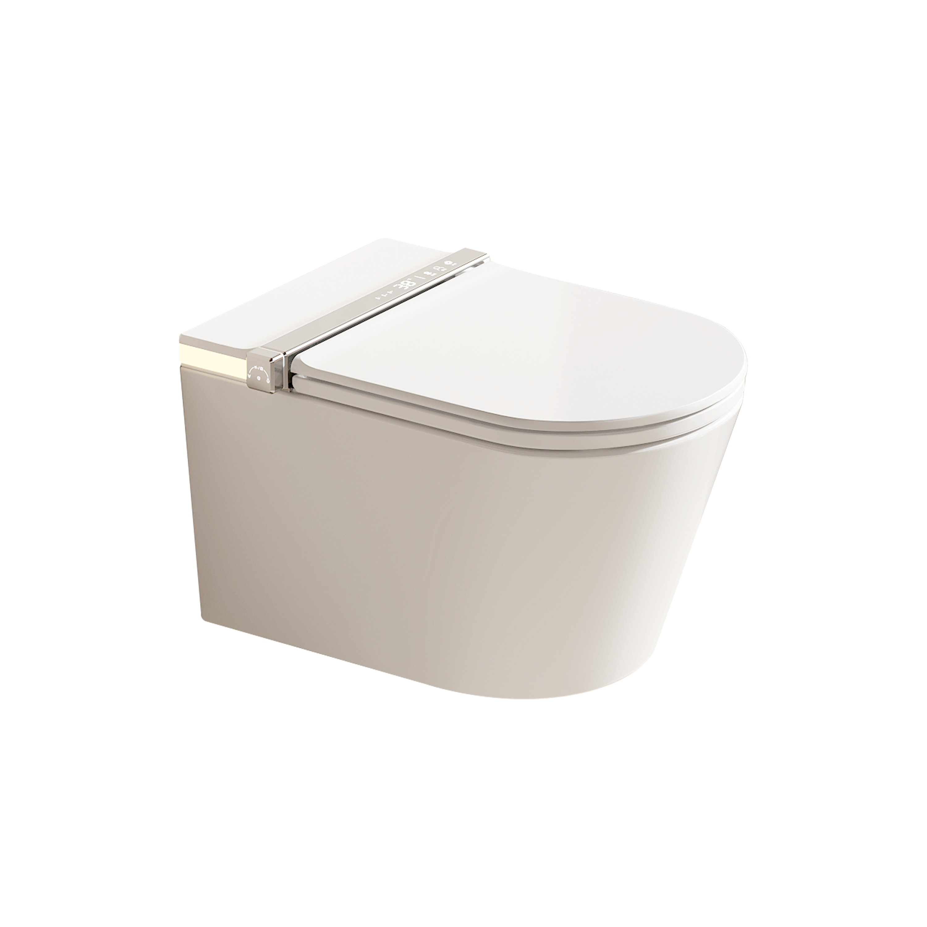 Zero Touch Tank-Less Wall-Hung Smart Toilet