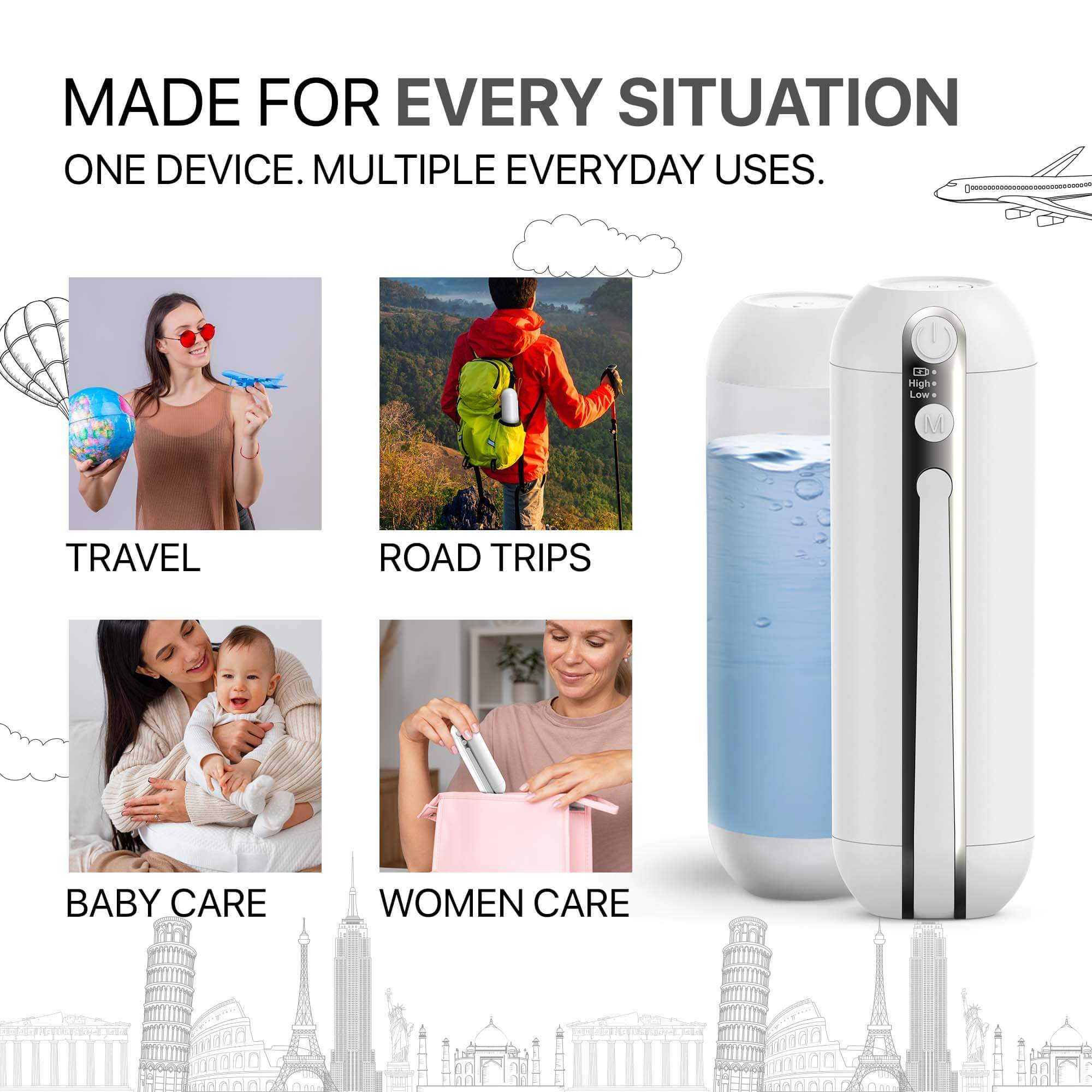 Zt Go Portable Travel Jet Spray