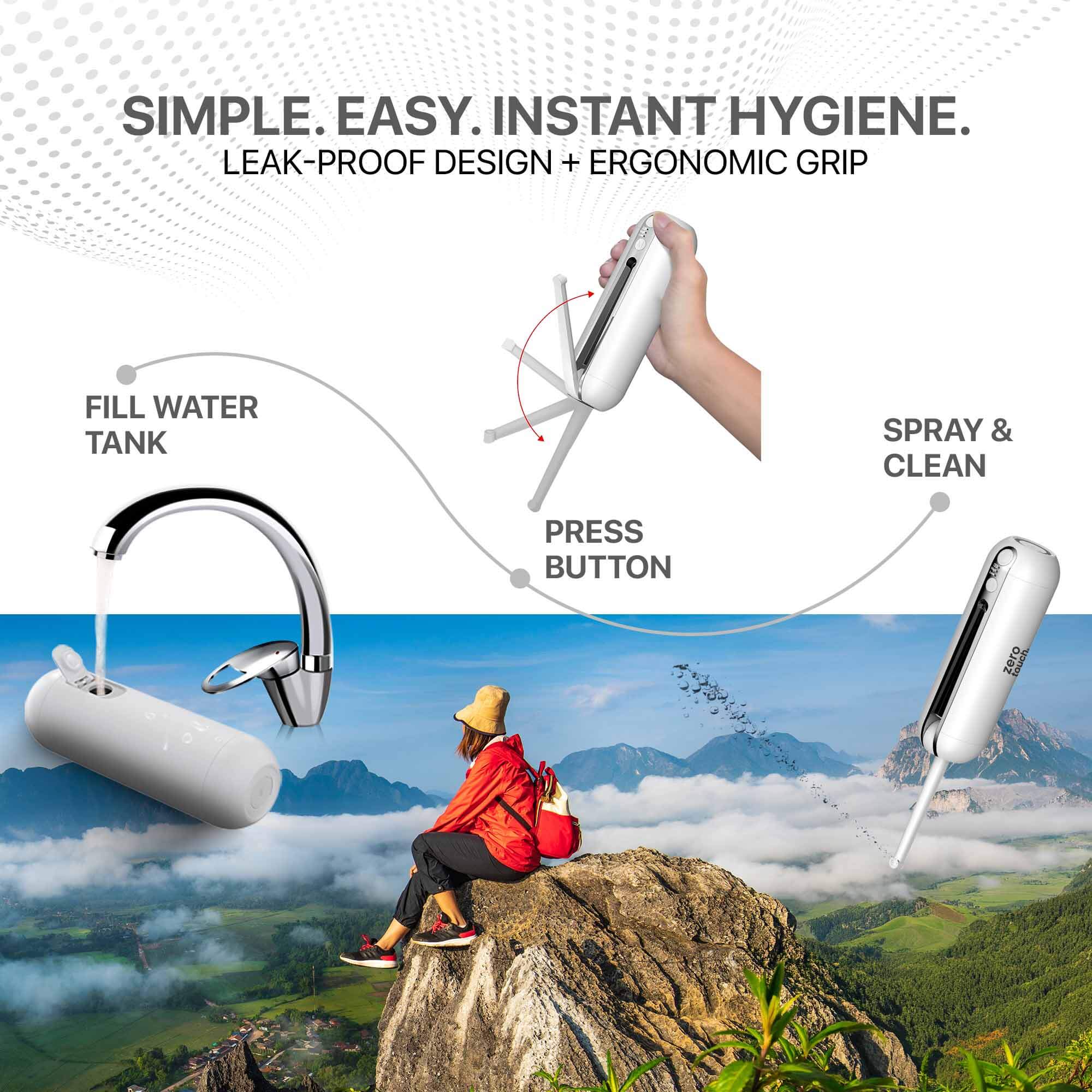 Zt Go Portable Travel Jet Spray