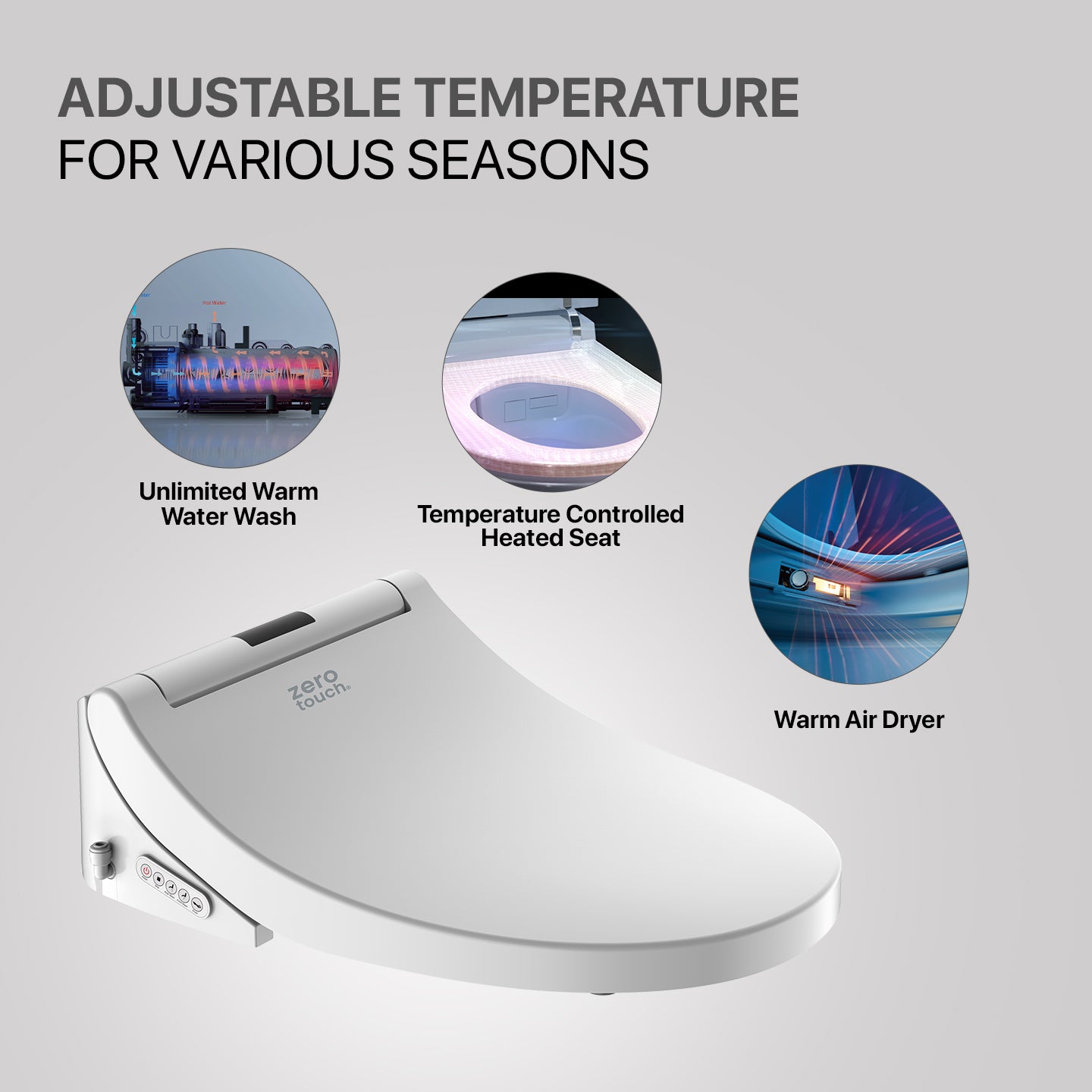 Smart Heated Toilet Seat Cover